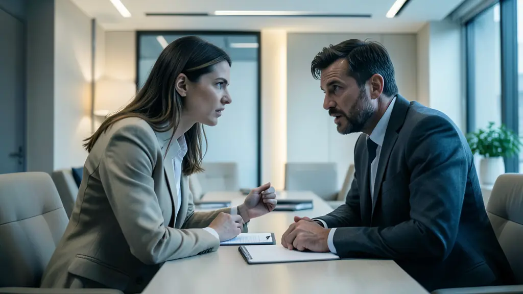 Visages marqués par une tension intense et une détermination froide lors du dénouement final